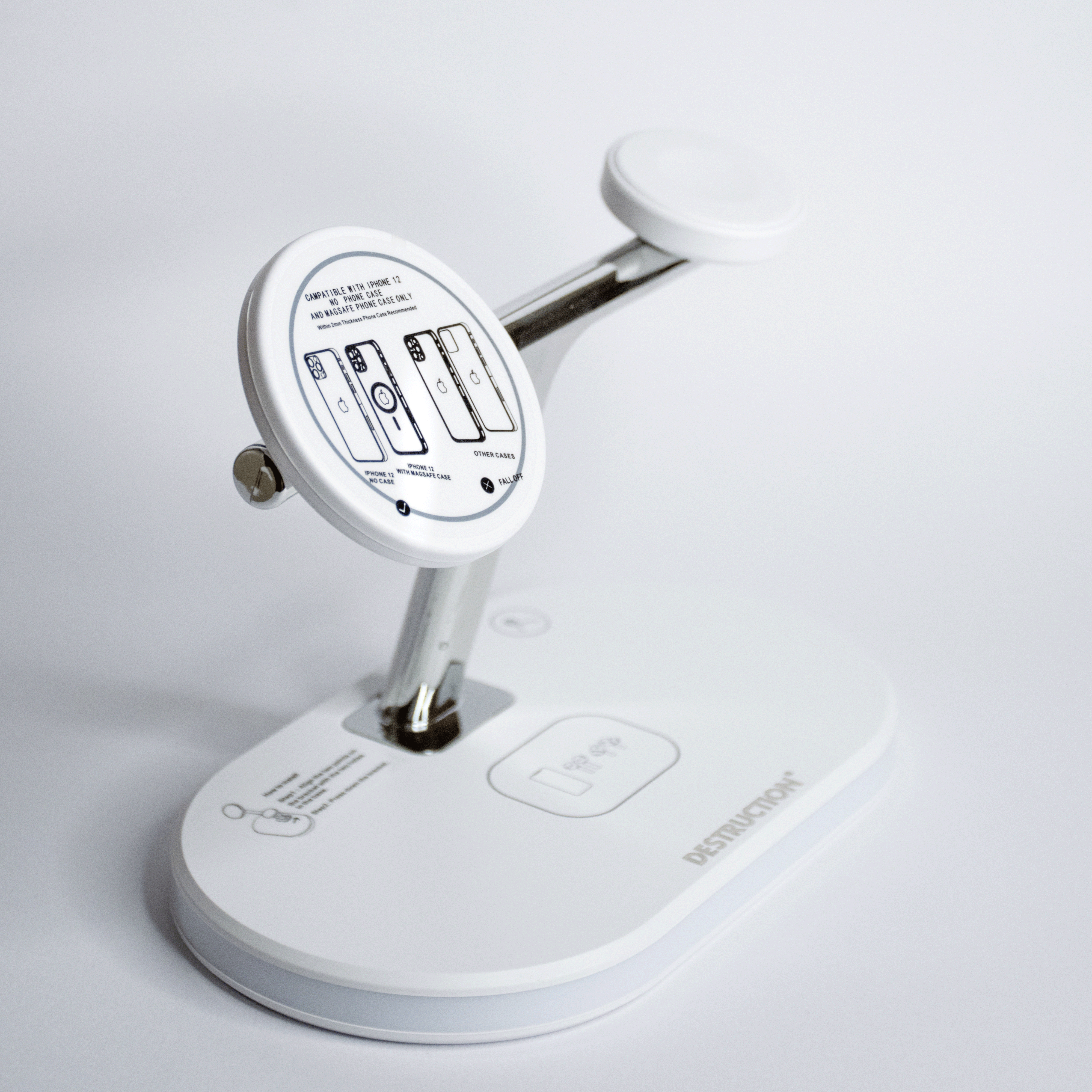 Base di ricarica wireless 3 in 1 con Magsafe - Destruction