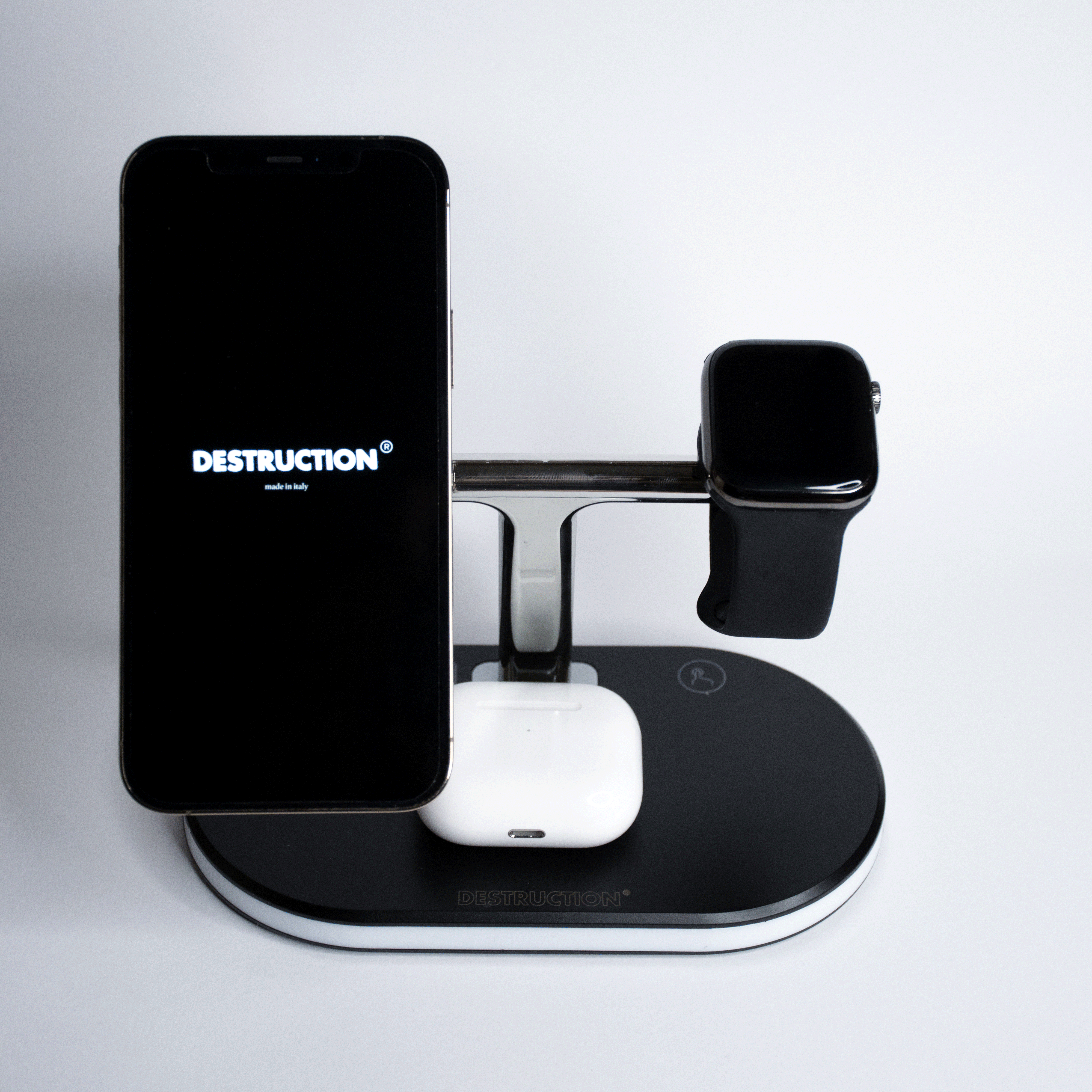 Base di ricarica wireless 3 in 1 con Magsafe - Destruction